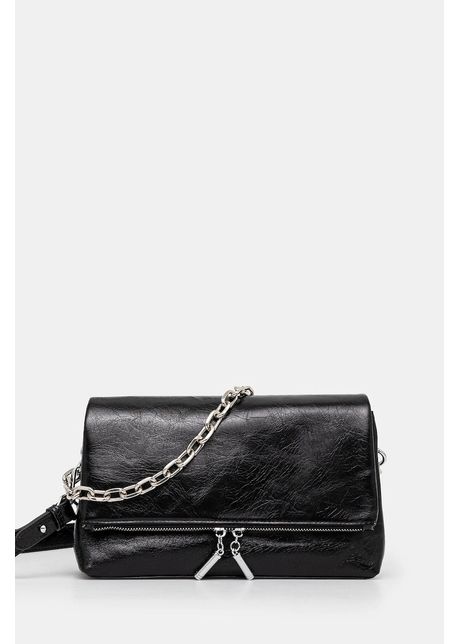 Answear lab poseta de piele culoarea negru