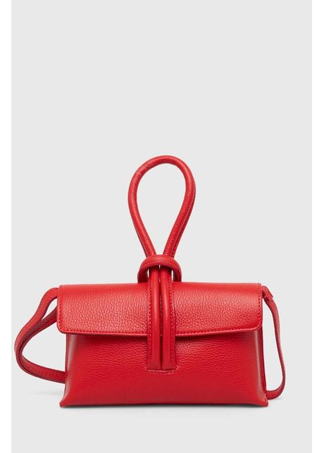 Answear lab poseta de piele culoarea rosu