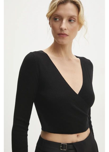 Answear lab pulover femei culoarea negru