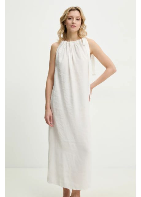 Answear lab rochie culoarea alb maxi drept