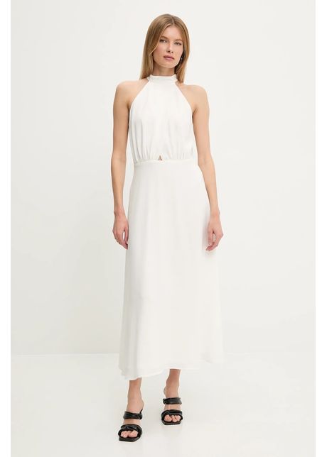 Answear Lab rochie culoarea alb, maxi, evazată