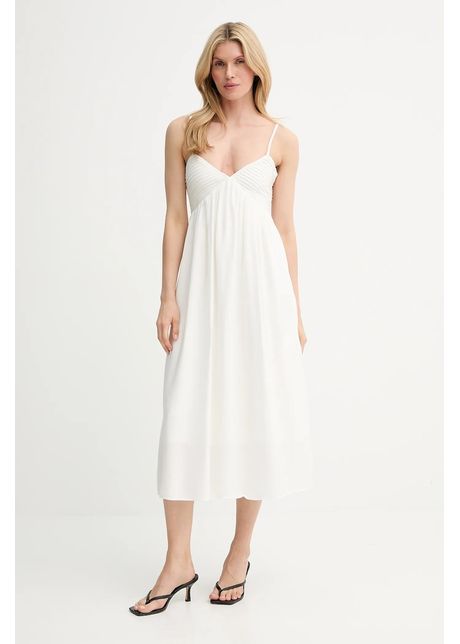 Answear lab rochie culoarea alb maxi evazat