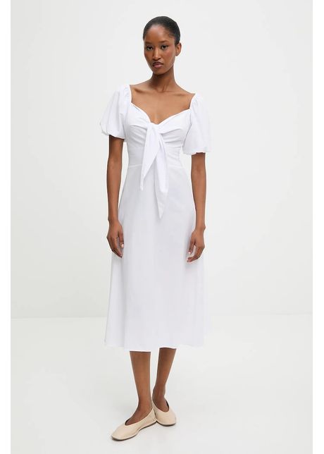 Answear lab rochie culoarea alb mini dreapt