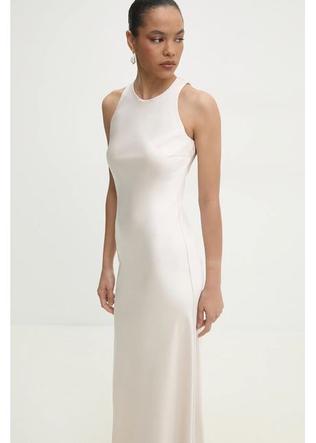 Answear lab rochie culoarea bej maxi evazat