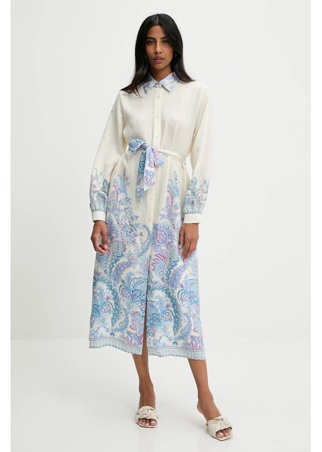 Answear lab rochie culoarea bej maxi evazat