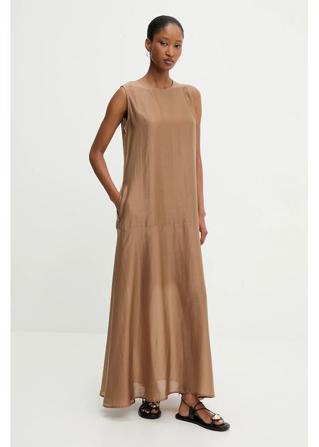 Answear lab rochie culoarea bej maxi oversize