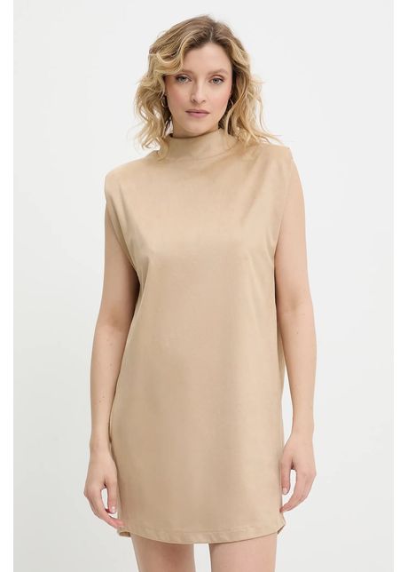 Answear lab rochie culoarea bej mini drept