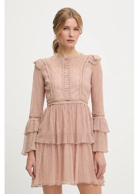 Answear Lab rochie culoarea bej, mini, evazată