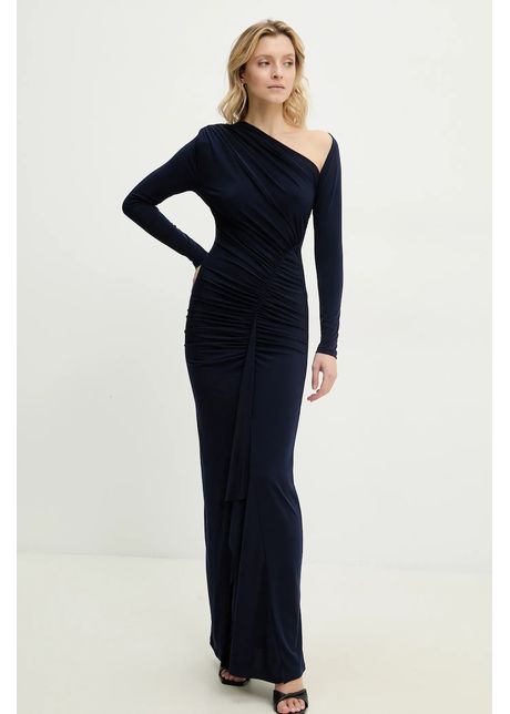 Answear lab rochie culoarea bleumarin maxi mulat