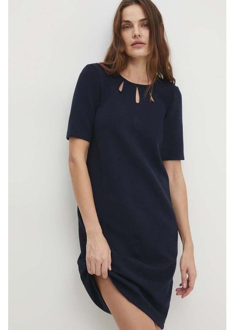 Answear lab rochie culoarea bleumarin mini dreapt