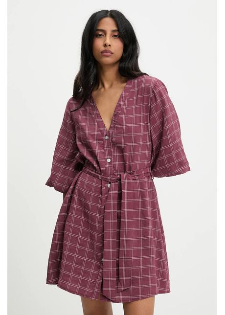 Answear lab rochie culoarea bordo mini evazat