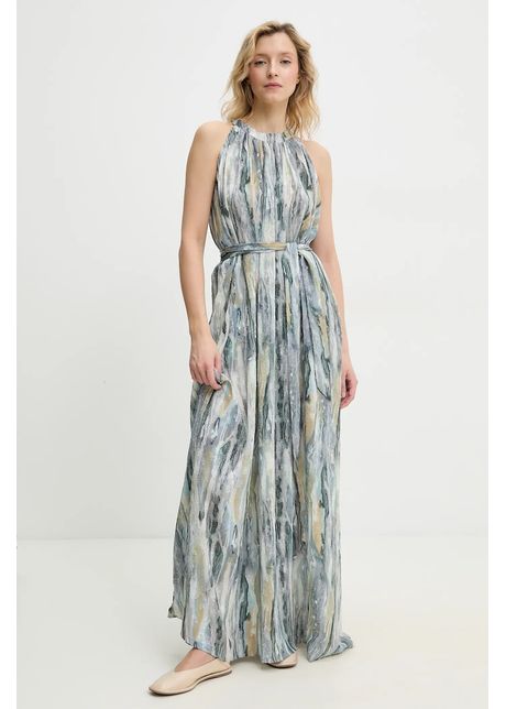 Answear lab rochie culoarea gri maxi evazat