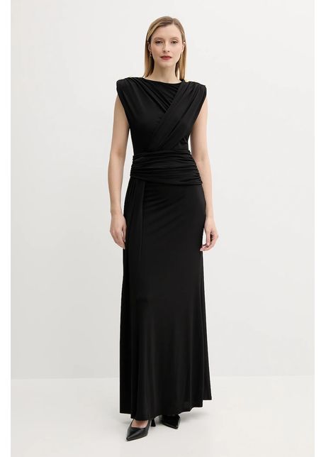 Answear Lab rochie culoarea negru, maxi, dreaptă