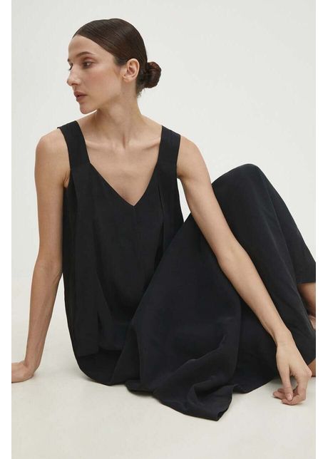 Answear Lab rochie culoarea negru, maxi, evazată