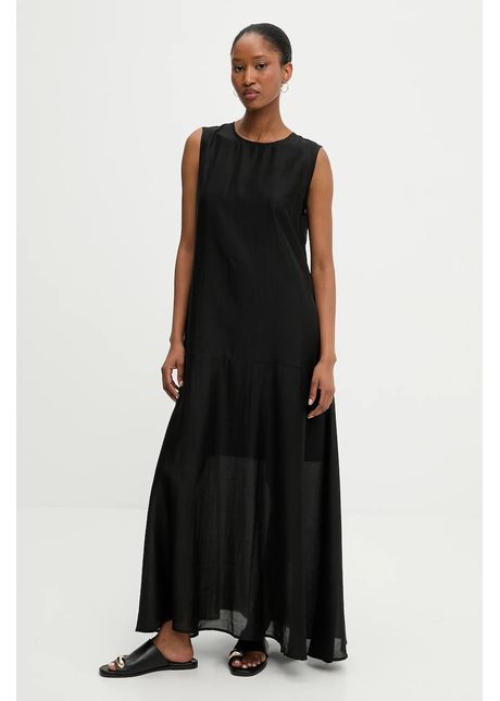 Answear lab rochie culoarea negru maxi oversize