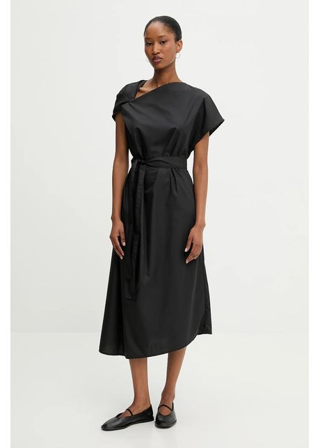 Answear lab rochie culoarea negru midi oversize