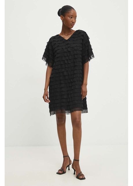 Answear lab rochie culoarea negru mini drept