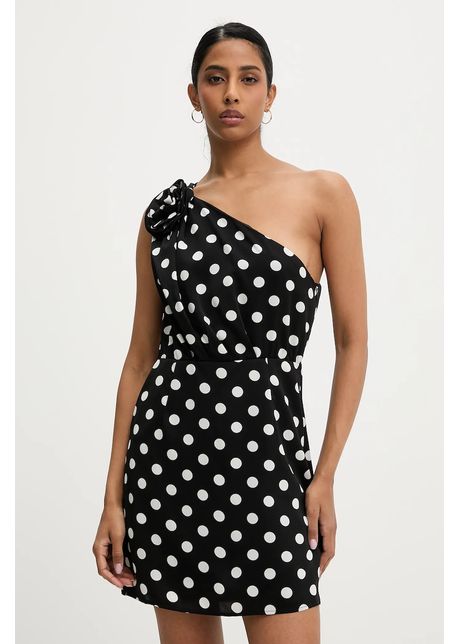 Answear lab rochie culoarea negru mini evazat