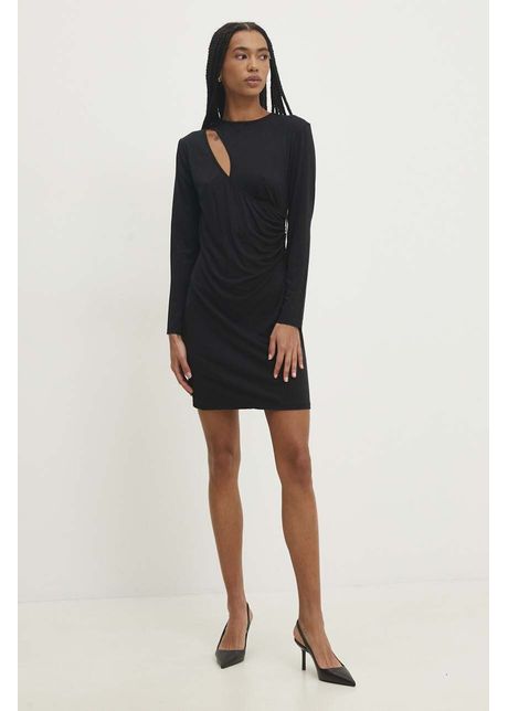 Answear lab rochie culoarea negru mini mulata