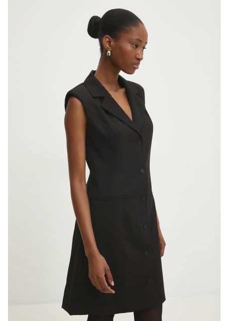 Answear lab rochie culoarea negru mini mulata