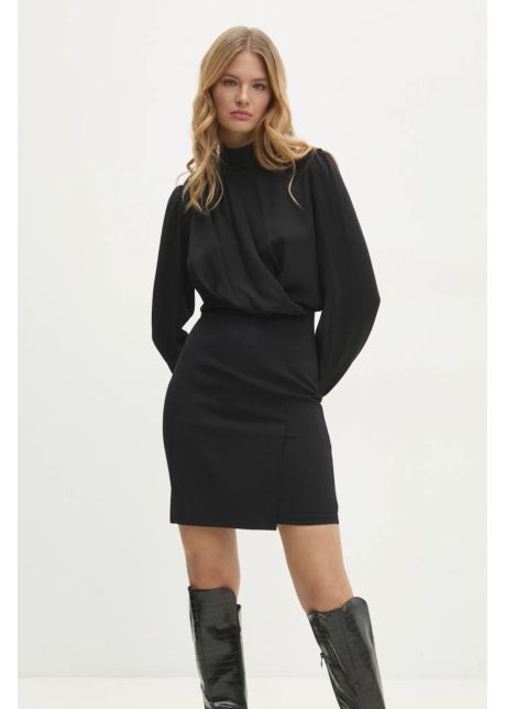 Answear lab rochie culoarea negru mini mulata