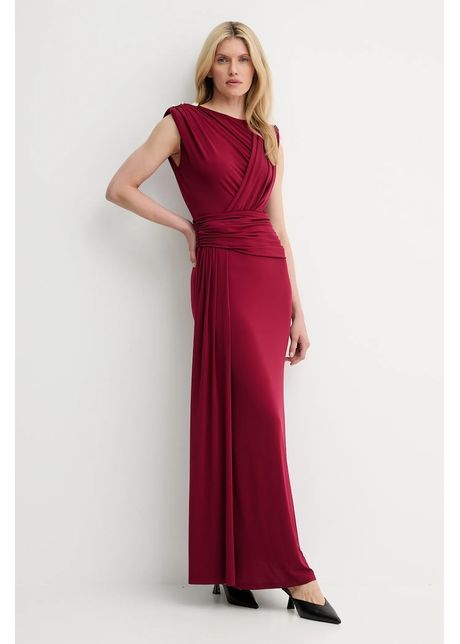Answear lab rochie culoarea rosu maxi dreapt