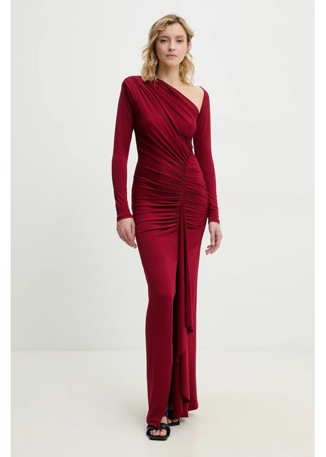 Answear lab rochie culoarea rosu maxi mulat