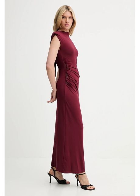 Answear lab rochie culoarea rosu maxi mulat