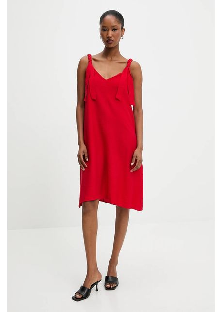 Answear lab rochie culoarea rosu mini evazat