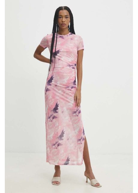 Answear lab rochie culoarea roz maxi mulata