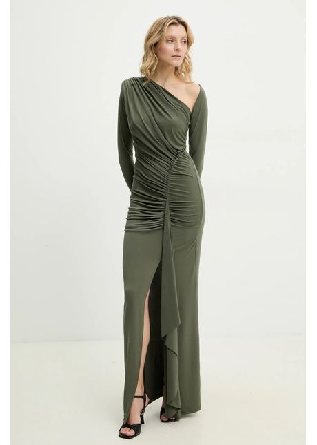 Answear lab rochie culoarea verde maxi mulat
