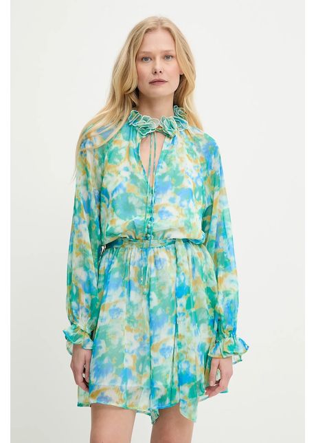 Answear lab rochie culoarea verde mini evazat