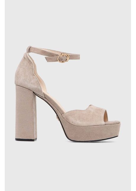 Answear lab sandale de piele culoarea bej