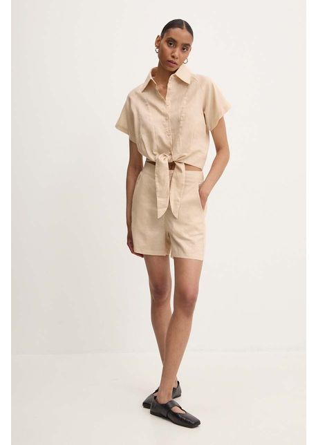 Answear lab set de lenjerie culoarea bej
