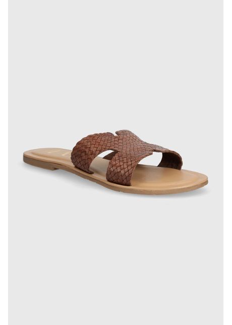 Answear lab slapi de piele femei culoarea maro