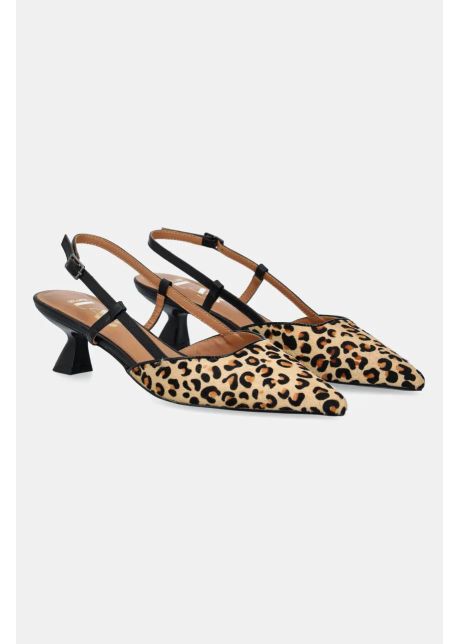 Answear lab stilettos de piele culoarea negru