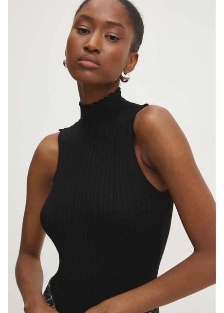 Answear lab top culoarea negru cu turtleneck