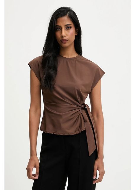 Answear.LAB tricou culoarea maro