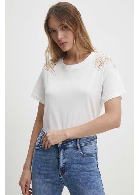 Answear lab tricou din bumbac femei culoarea alb