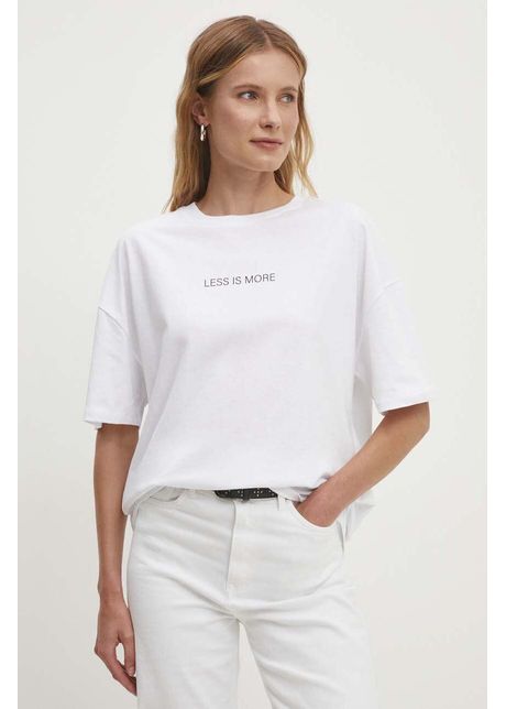 Answear lab tricou din bumbac femei culoarea alb
