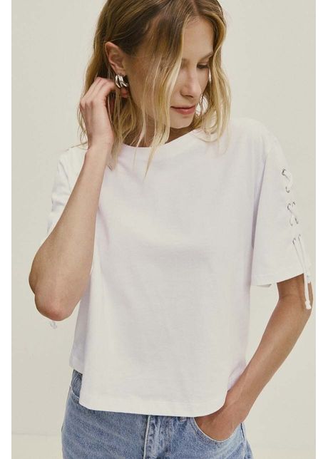 Answear lab tricou din bumbac femei culoarea alb
