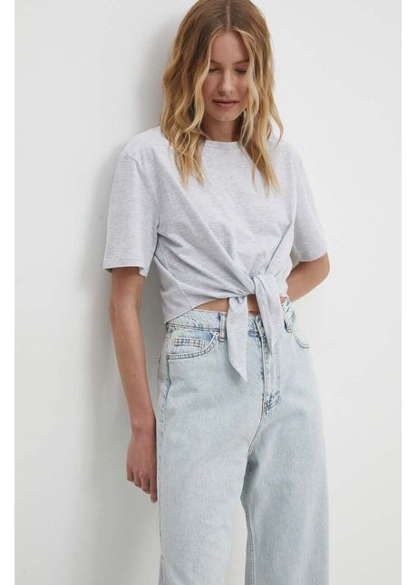 Answear lab tricou din bumbac femei culoarea gri