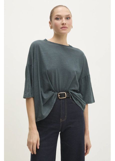 Answear lab tricou din bumbac femei culoarea gri