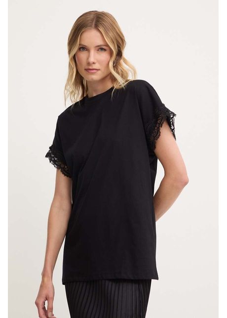 Answear lab tricou din bumbac femei culoarea negru