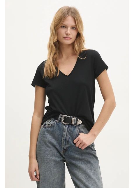 Answear lab tricou din bumbac femei culoarea negru