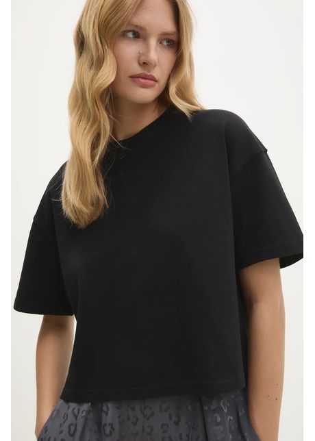 Answear lab tricou din bumbac femei culoarea negru