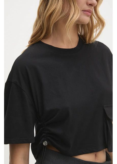 Answear lab tricou din bumbac femei culoarea negru