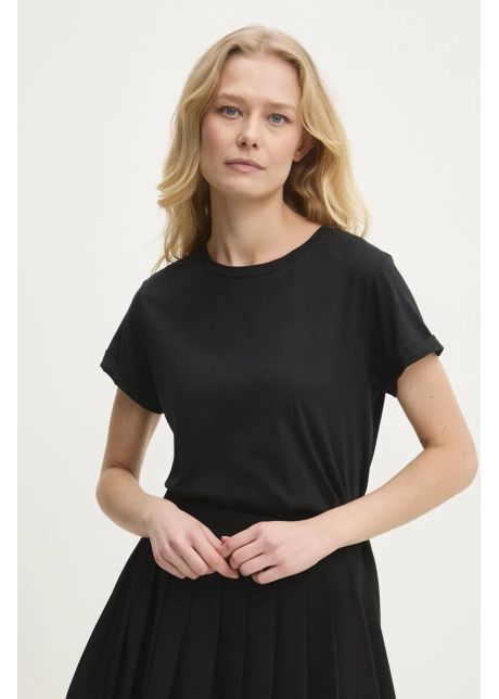 Answear lab tricou din bumbac femei culoarea negru