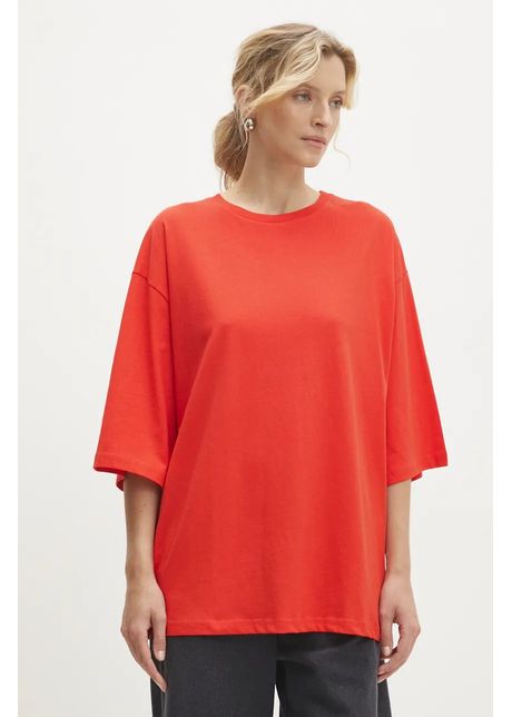 Answear lab tricou din bumbac femei culoarea rosu