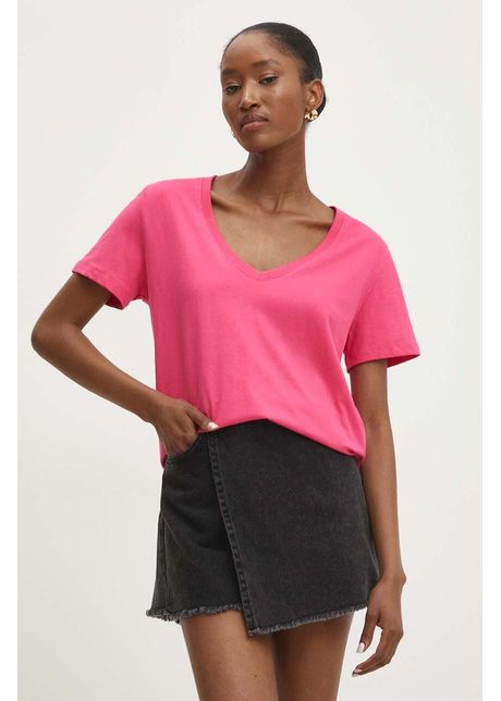 Answear lab tricou din bumbac femei culoarea roz